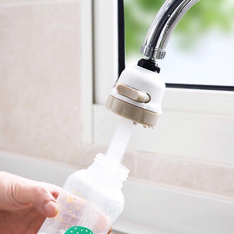 Đầu vòi tăng áp 3 chế độ xoay 360 độ tăng áp lực nước 300% lắp vừa với hầu hết các loại vòi