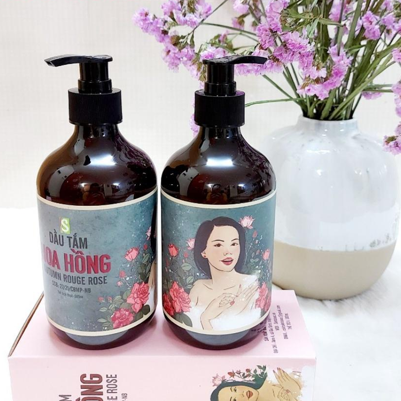 Sữa Tắm Hoa Hồng Sinh Dược Thiên Nhiên Chăm Sóc Dưỡng Da Mịn Màng Trắng Sáng Dung Tích 500ml