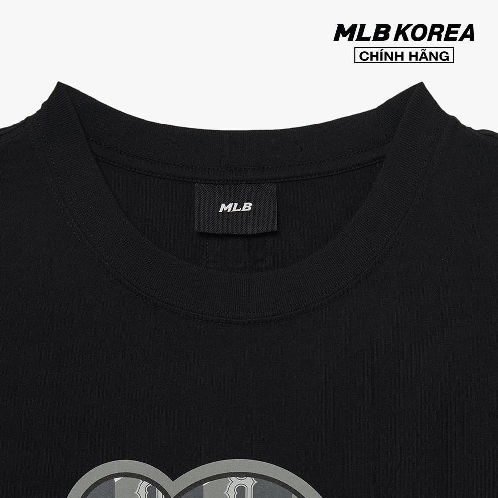 MLB - Áo thun unisex cổ tròn tay ngắn Cube Clipping Monogram Overfit 3ATSM0333