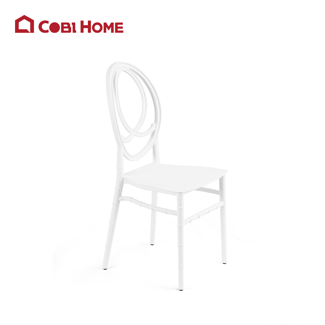 Ghế ăn phong cách Châu Âu thiết kế tựa lưng hình Oval