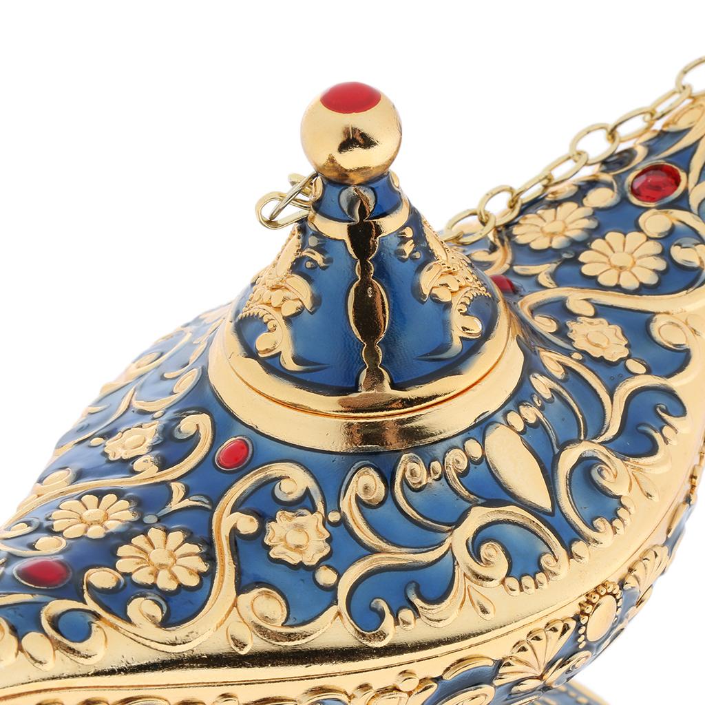 Aladdin Genie Light Lamp Jewelry Holder, Home Decoration, Gift Dark Blue