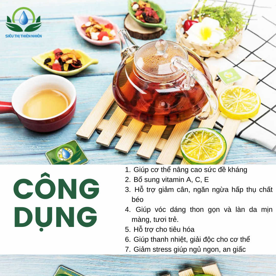 Trà Hoa Quả Bali Sấy Khô SIÊU THỊ THIÊN NHIÊN Giúp Cơ Thể Nâng Cao Sức Đề Kháng, Giảm Stress
