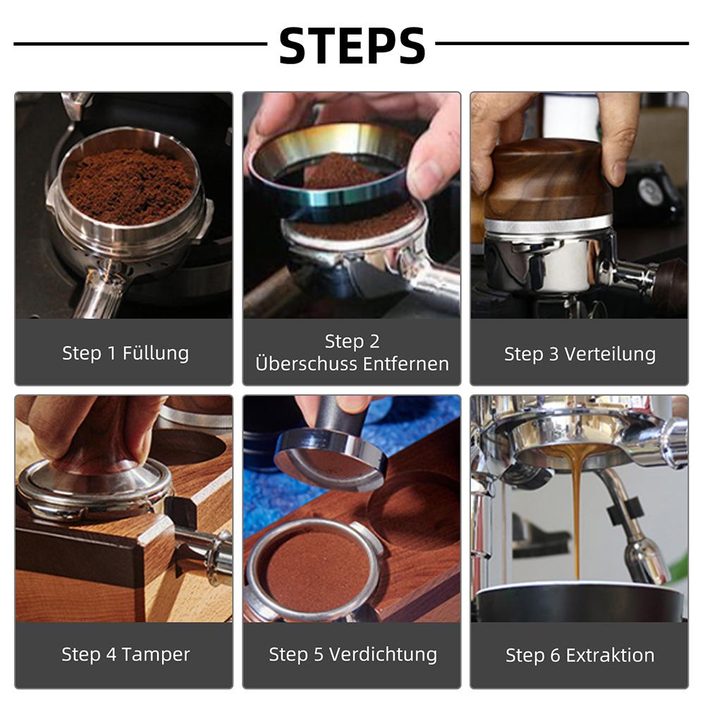 Tay Cầm Pha Cà Phê Bằng Gỗ 51Mm Portafilter Không Đáy Tương Thích Với Máy Pha Cà Phê Delonghi Ec680 Và Ec685