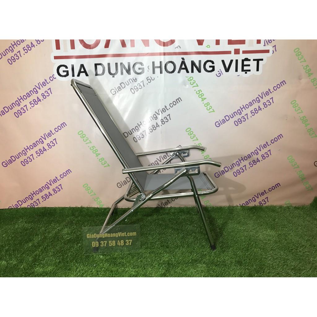 Ghế Bố Xếp Inox Không Gác Chân Giao Siêu Tốc