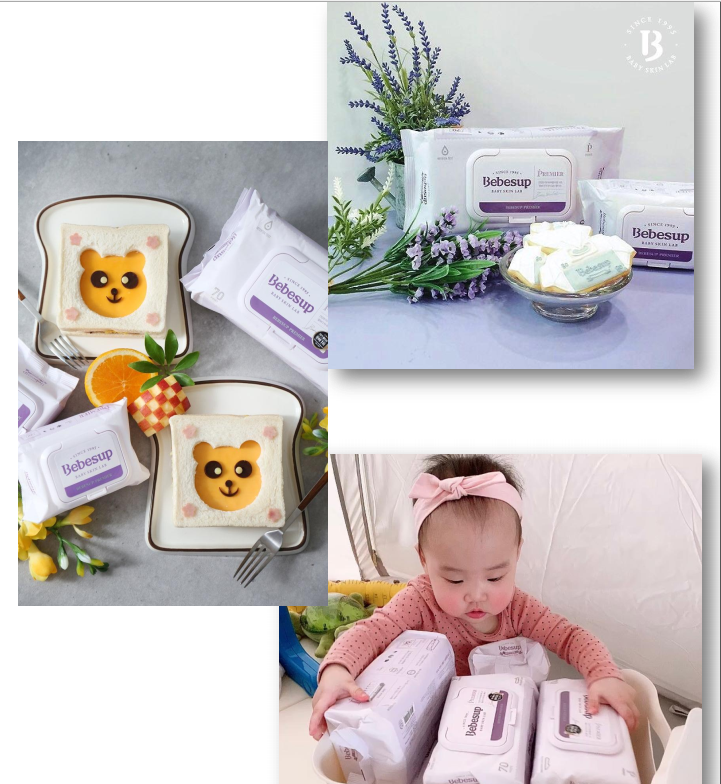 Khăn Ướt Bỏ Túi Hàn Quốc Bebesup Light 20 Tờ Thương Hiệu Bebesup