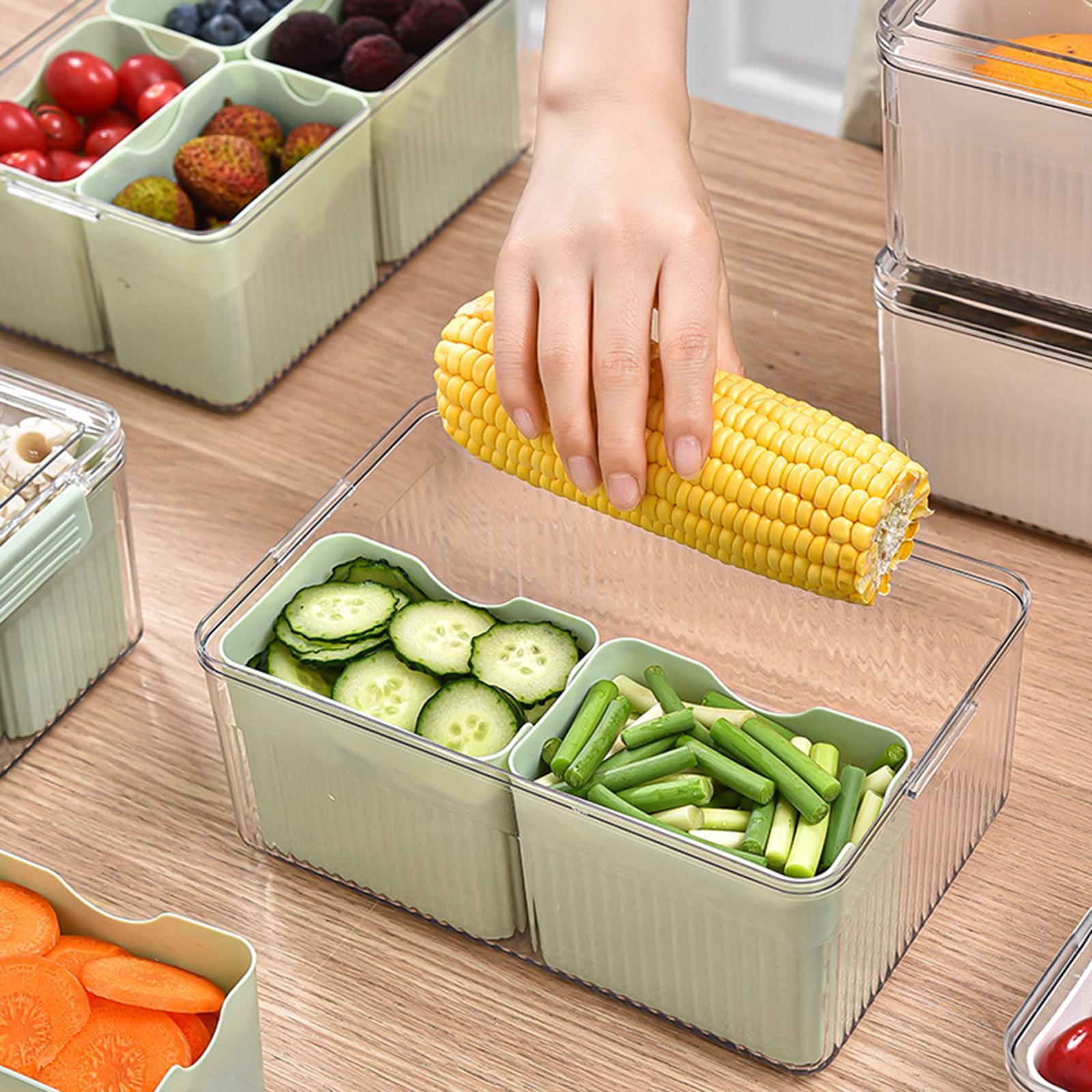 Refrigerators Containers Vented Lids Freshness Green