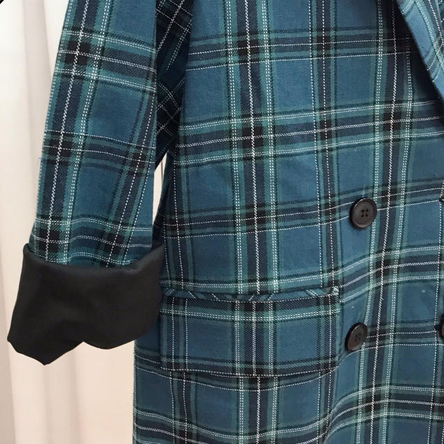 Áo Khoác Vest nam nữ kể ô xanh cao cấp