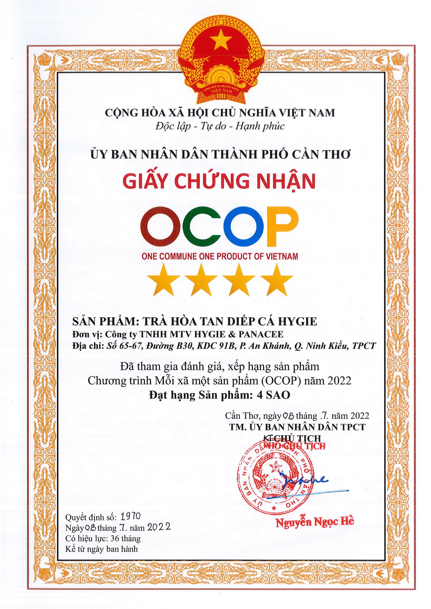 Trà hòa tan Diếp Cá Hygie - Hỗ trợ Trĩ, táo bón, đại tràng, đẹp da, suy giãn tĩnh mạch. Thơm ngon, dùng được cho người không ăn được diếp cá tươi