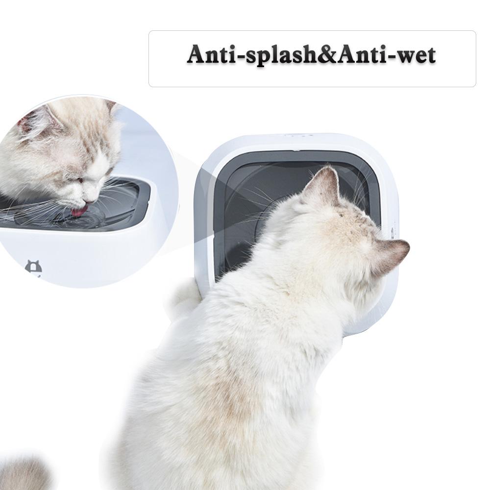 Bát uống nước cho chó mèo 1.5L với thiết kế đĩa nổi chống ướt lông,bằng vật liệu cao cấp