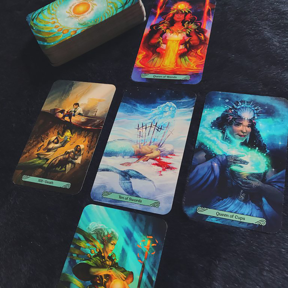 [Size Gốc] Bộ Bài Mermaid Tarot 78 Lá Bài Tặng Đá Thanh Tẩy