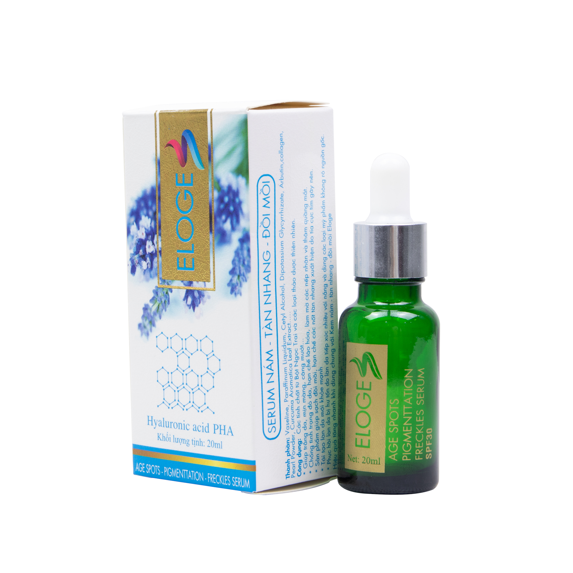Serum nám sạm tàn nhang - đồi mồi - dòng tím - Khả Tâm - Sạch nám, trắng da