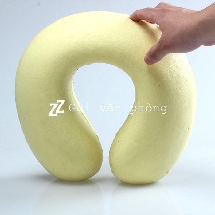 Gối kê cổ chữ C du lịch cao su non 2 lớp vỏ ZURI PILLOW