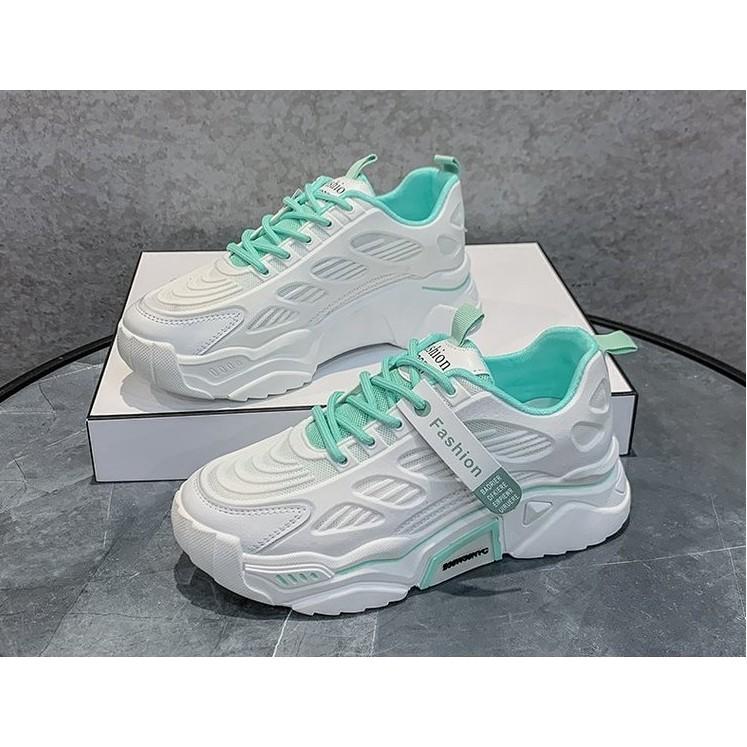 Giày sneaker nữ độn đế 3 màu tuỳ chọn
