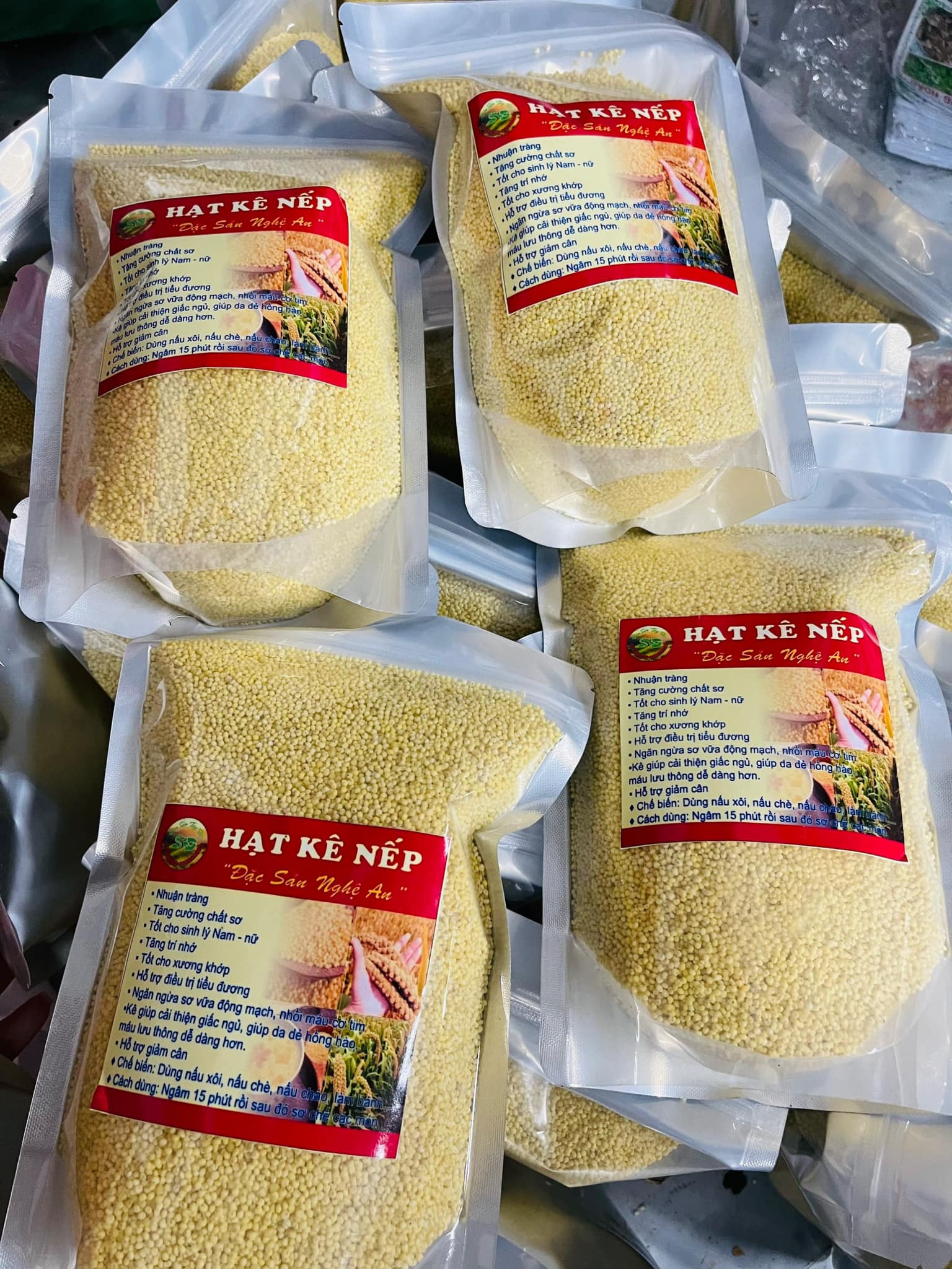 Hạt Kê nếp ngon, đóng túi zip sịn 1kg