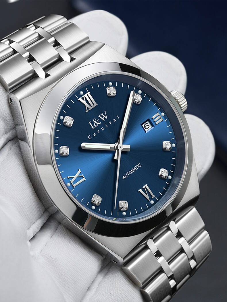 Đồng hồ nam chính hãng IW Carnival IW758G-3 ,Kính sapphire,chống xước,Chống nước30m,BH24 tháng,Máy điện tử(pin),dây da