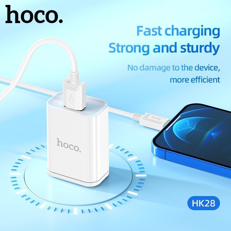 Cốc Sạc Nhanh Hoco. Dành Cho HK28 22.5W QC3.0 Chuẩn PD/PPS Cổng USB Hàng Chính Hãng