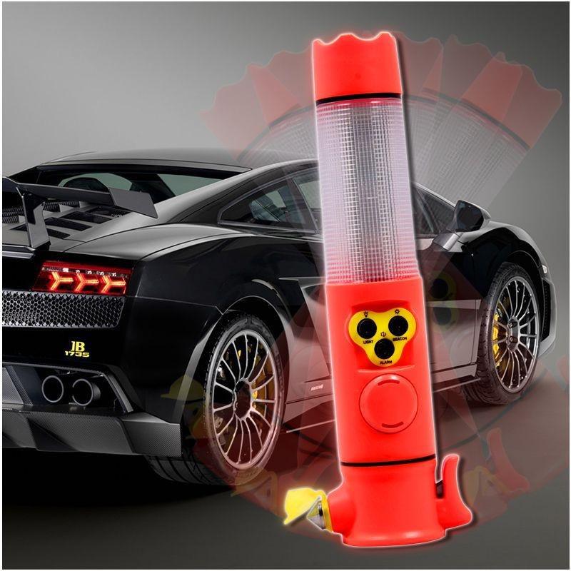 Búa Thoát Hiểm Khẩn Cấp Đa Năng 6 Trong 1 Có Đèn LED Đỏ Cho Xe Hơi