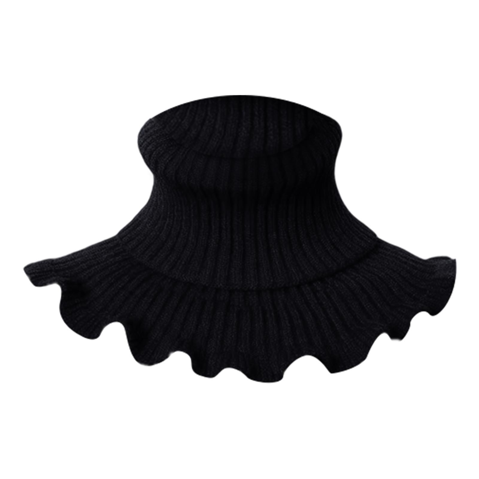 Women Turtleneck Knit Neck Warmer Scarf Quality Fabric Windproof
