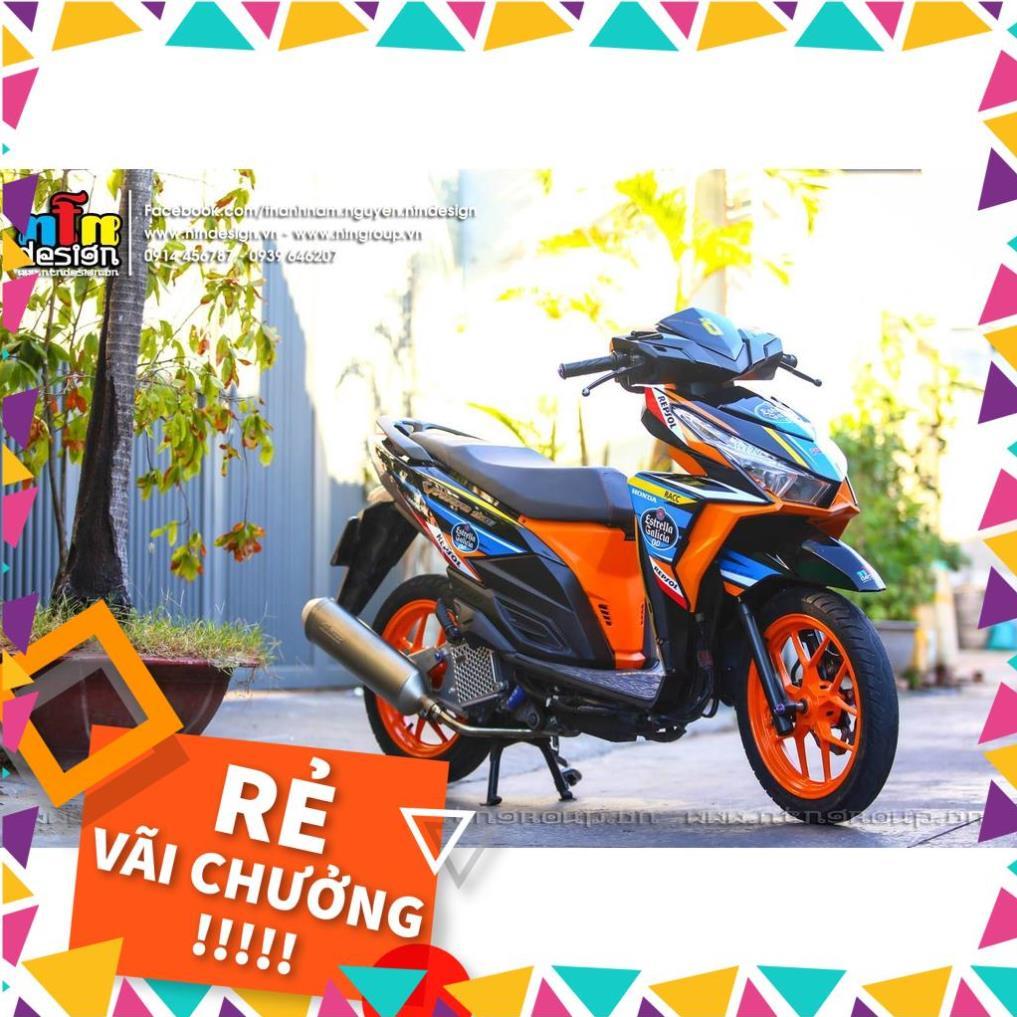 Tem Rời Vario Mẫu Cam Đen