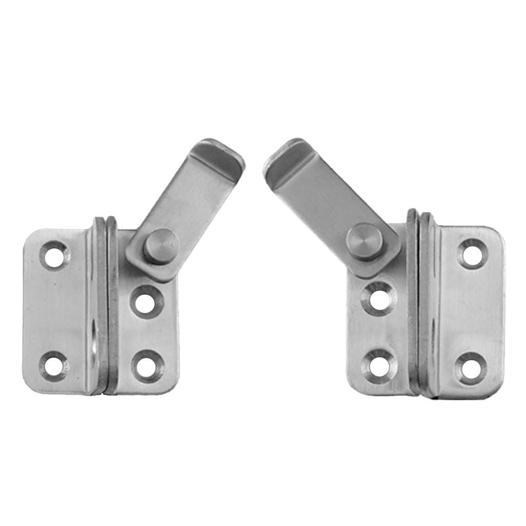 2x Stainless Steel Hasp Latch Lock Sliding Door Bolt for Window Cabinet Door