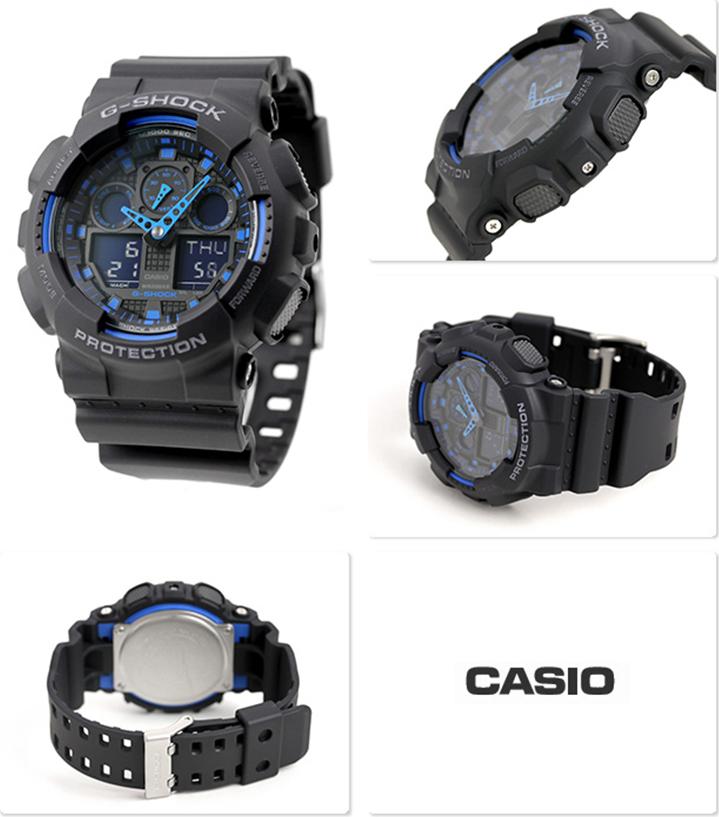 Đồng hồ nam dây nhựa Casio G-SHOCK GA-100-1A2DR