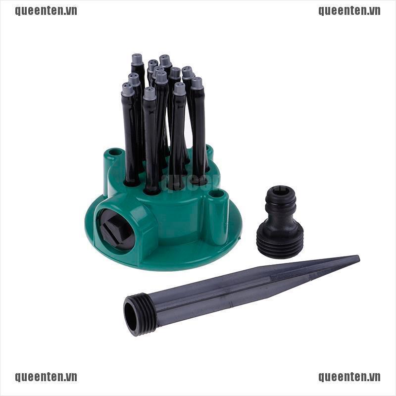 360° Garden Sprinkler Auto Lawn Irrigation Water Sprinkler Spray Nozzle System QUVN