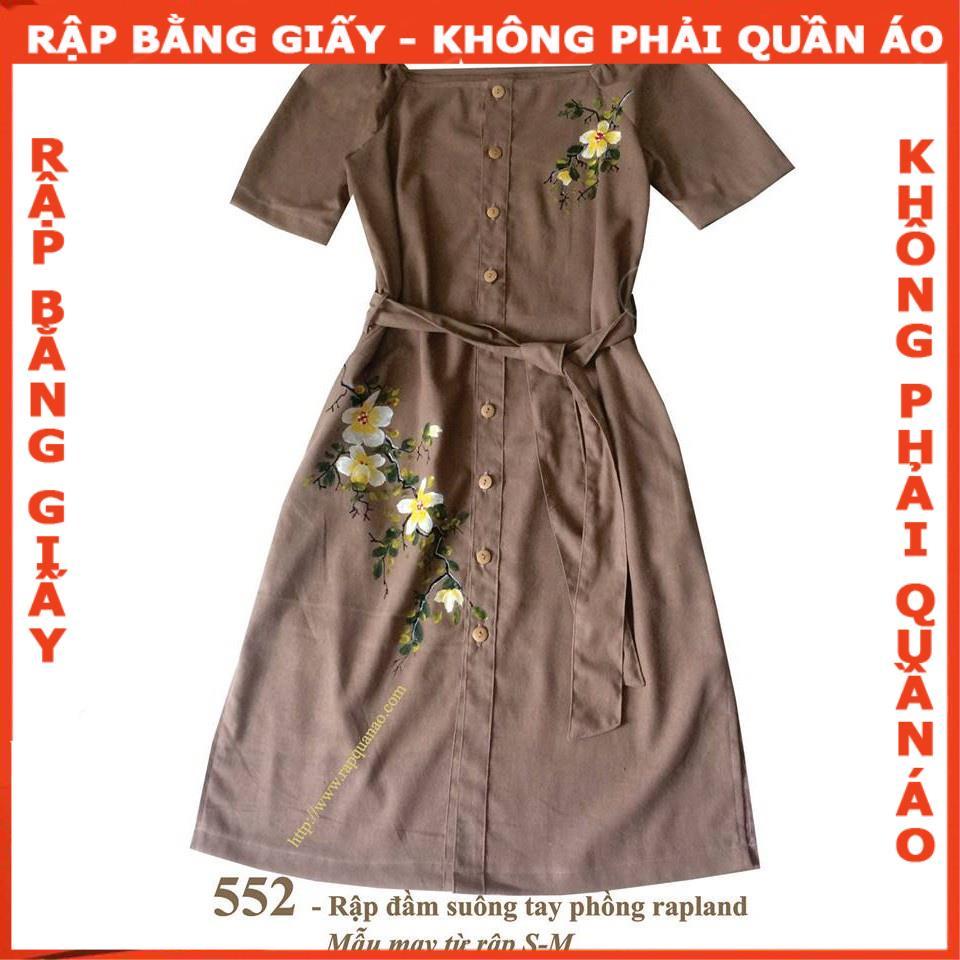 Rập giấy mã 552 (BẢN VẼ) rập đầm
