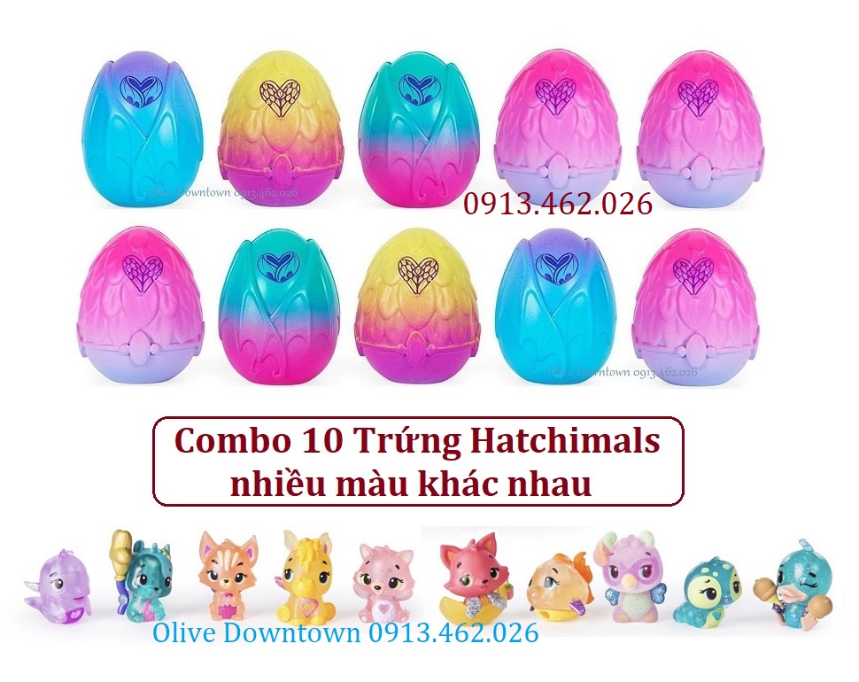 HOT COMBO 10 trứng mới Hatchimals - NHIỀU MÙA NGẪU NHIÊN KHÁC NHAU