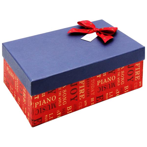Hộp Quà Có Nơ - Nắp Rời - Size 22 x 14 cm - Linh Lan N221409MI-N2