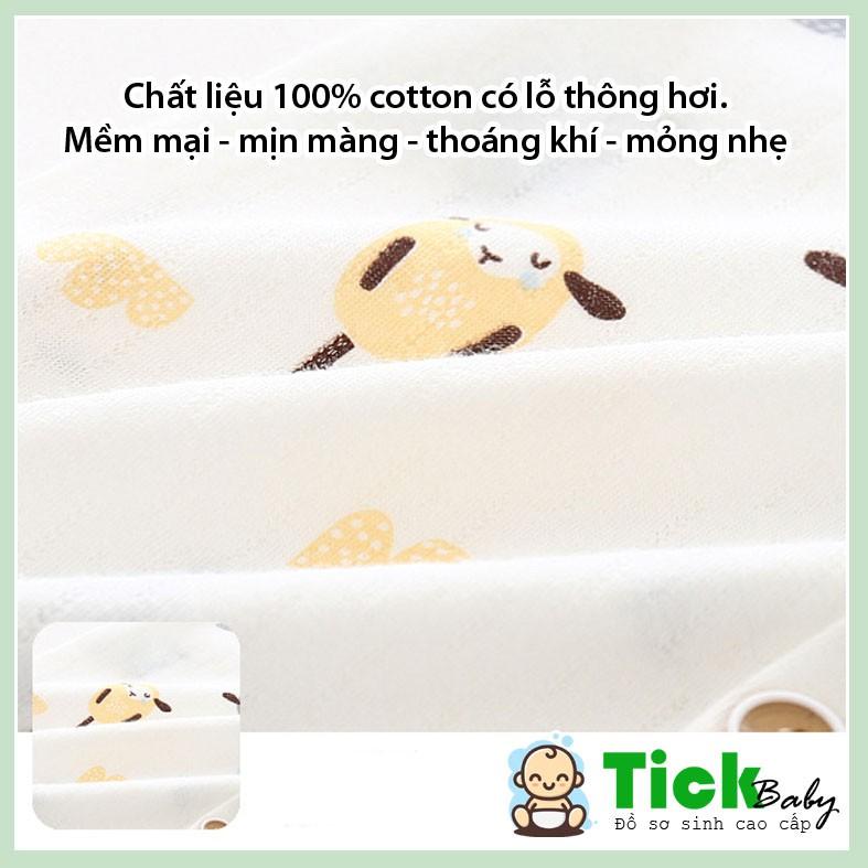 Bộ Body Cho Bé, Bộ Liền Thân Bé Sơ Sinh Từ 3 - 12 Tháng Chất Liệu Cotton Mềm Mát