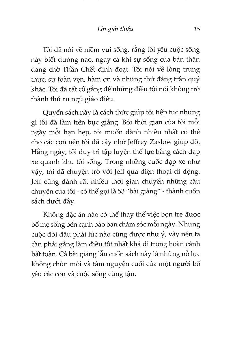 Sách Bài Giảng Cuối Cùng