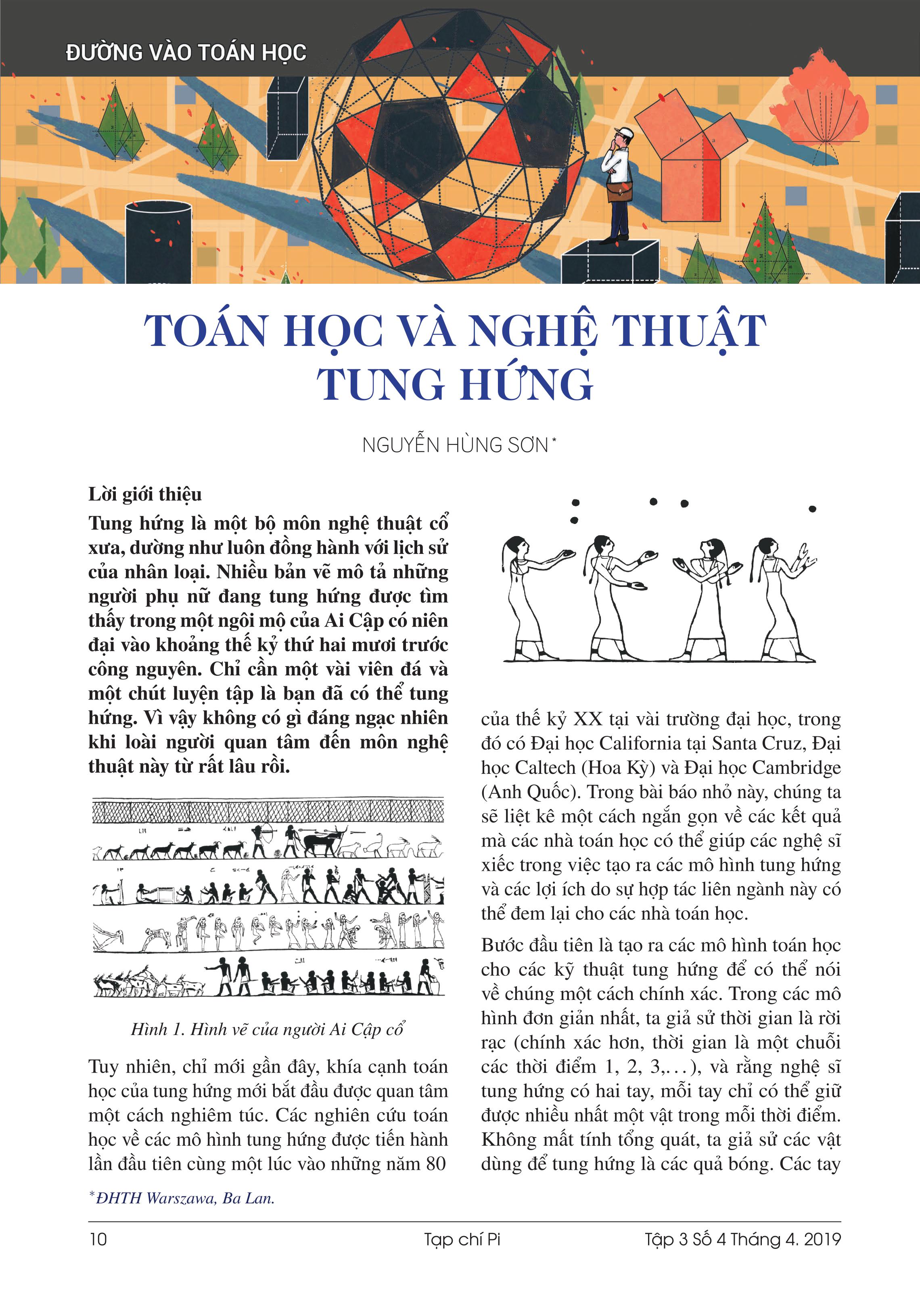Tạp chí Pi- Hội Toán học Việt Nam số 4/ tháng 4 năm 2019