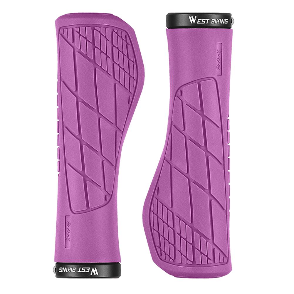 Một cặp tay cầm xe silicon mềm WEST BIKING chống trượt