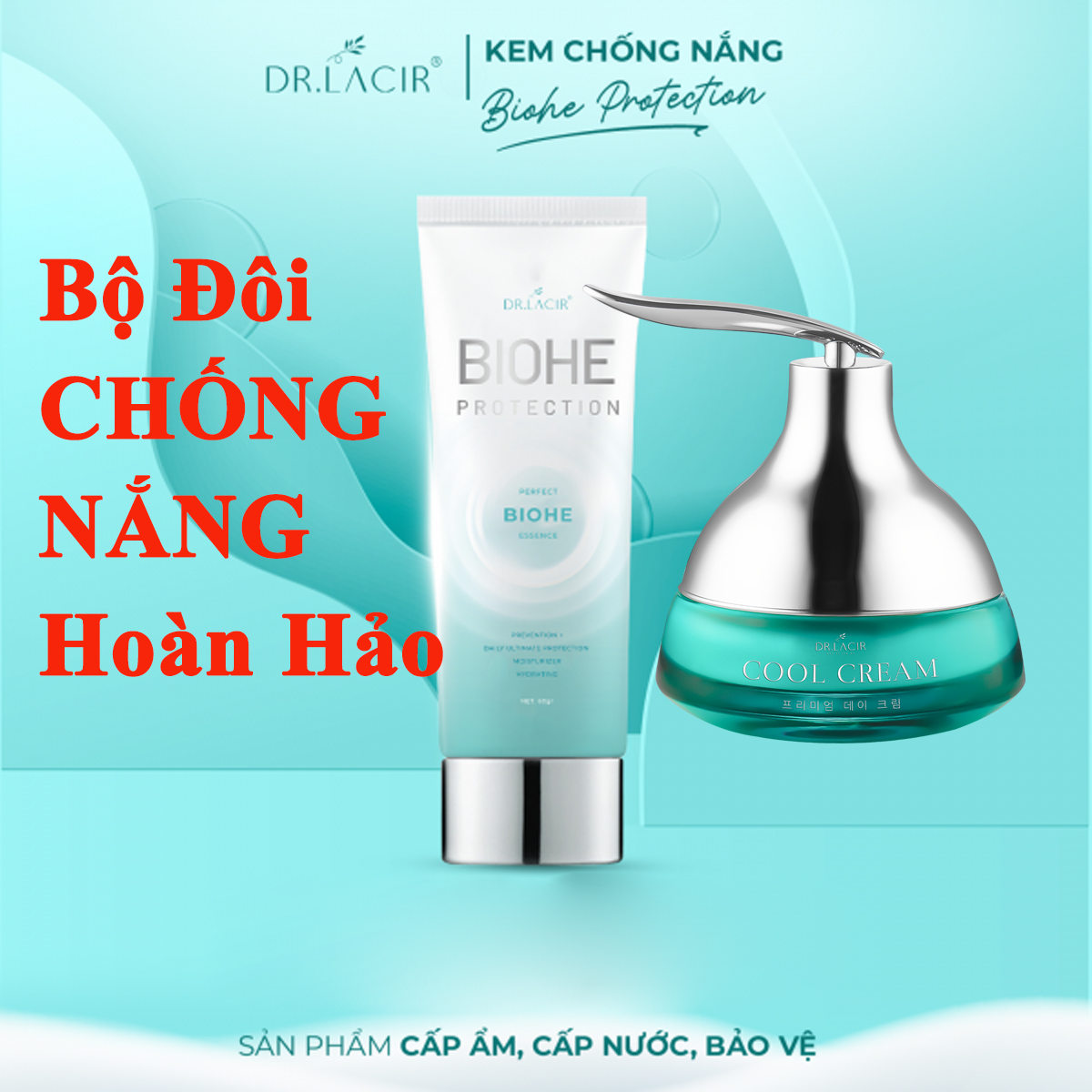 Kem Chống Nắng Vật Lý Dr Lacir - Cool Cream Kem Chống Nắng Dưỡng Da Ban Ngày (Chính Hãng Dr.Lacir)