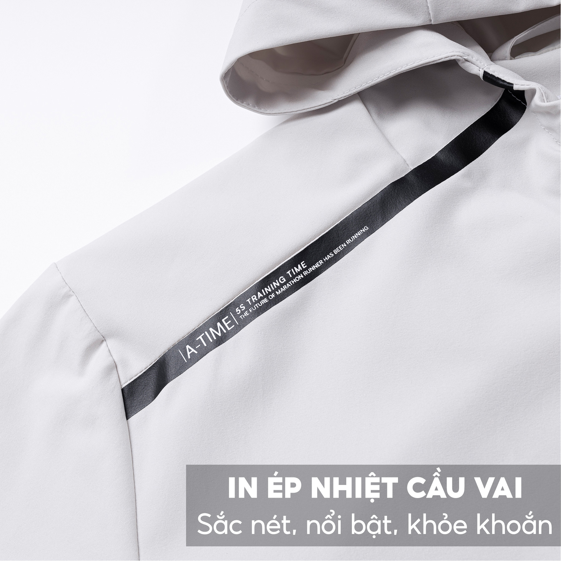 Áo Khoác Gió Thể Thao Nam 5S TRAINING TIME, Mềm Mượt, Cản Gió, Chống Bám Bụi, Nhẹ, Siêu Ấm
