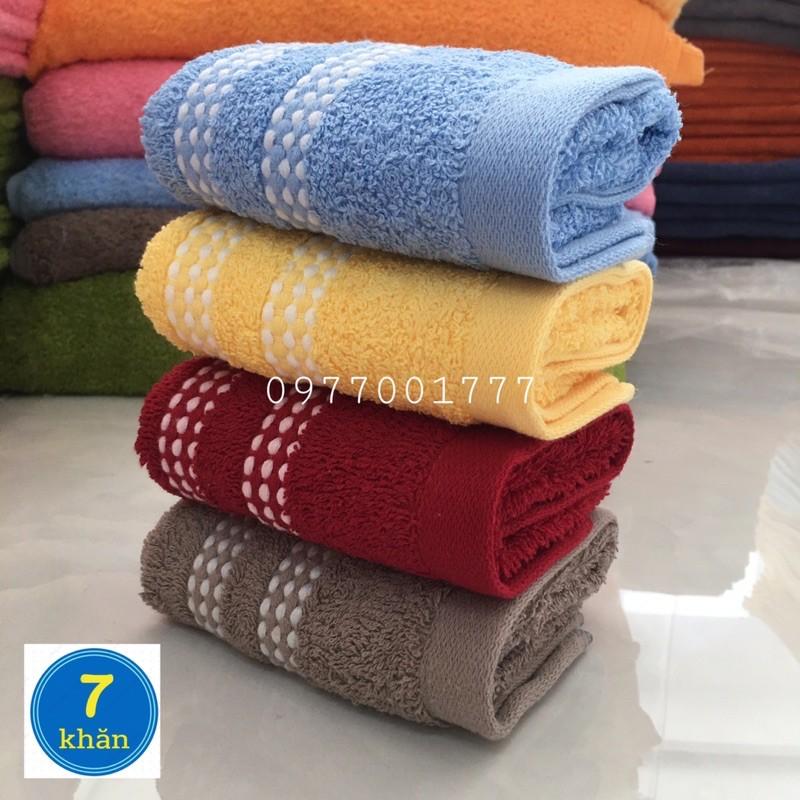 Khăn mặt 100% cotton 27x50cm Dobby KMH - Nhiều màu