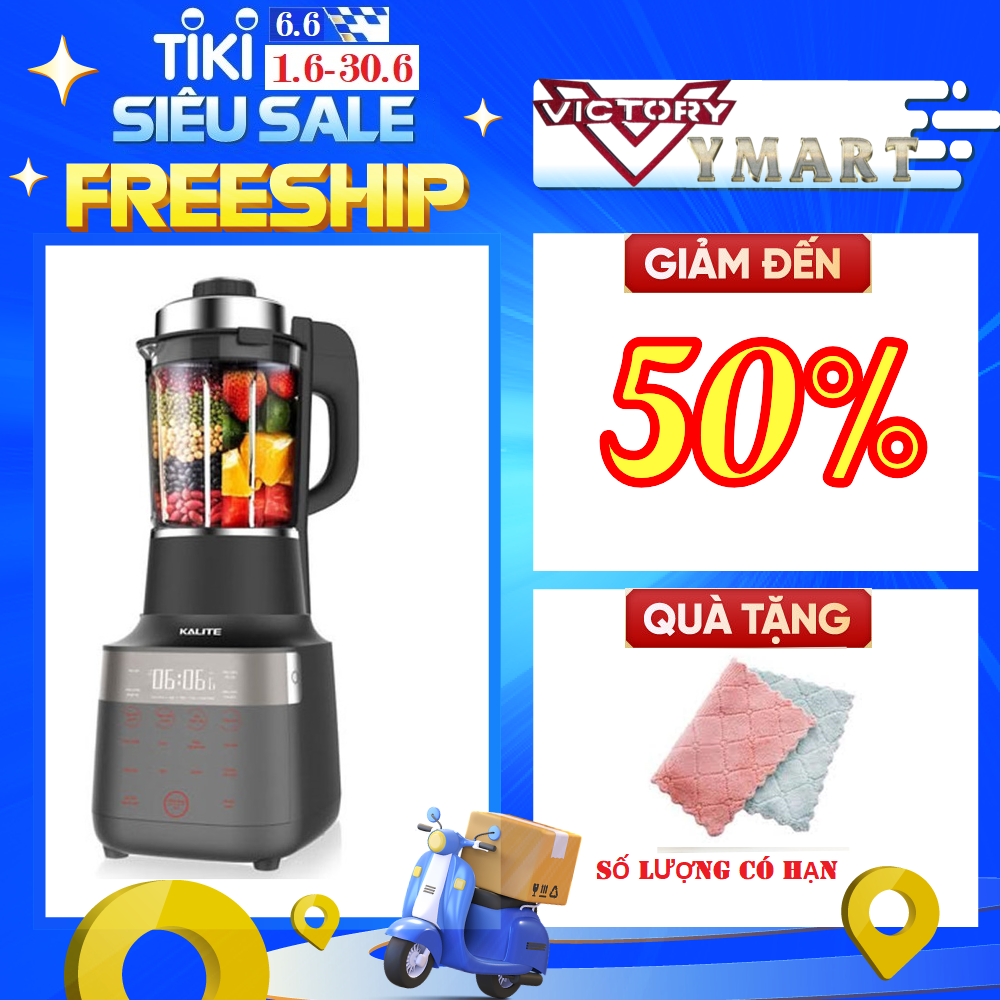 Máy Làm Sữa Hạt Và Sinh Tố Đa Năng KALITE KL-950 2700W 1.7L- Hàng Chính Hãng (Kèm Quà Tặng)