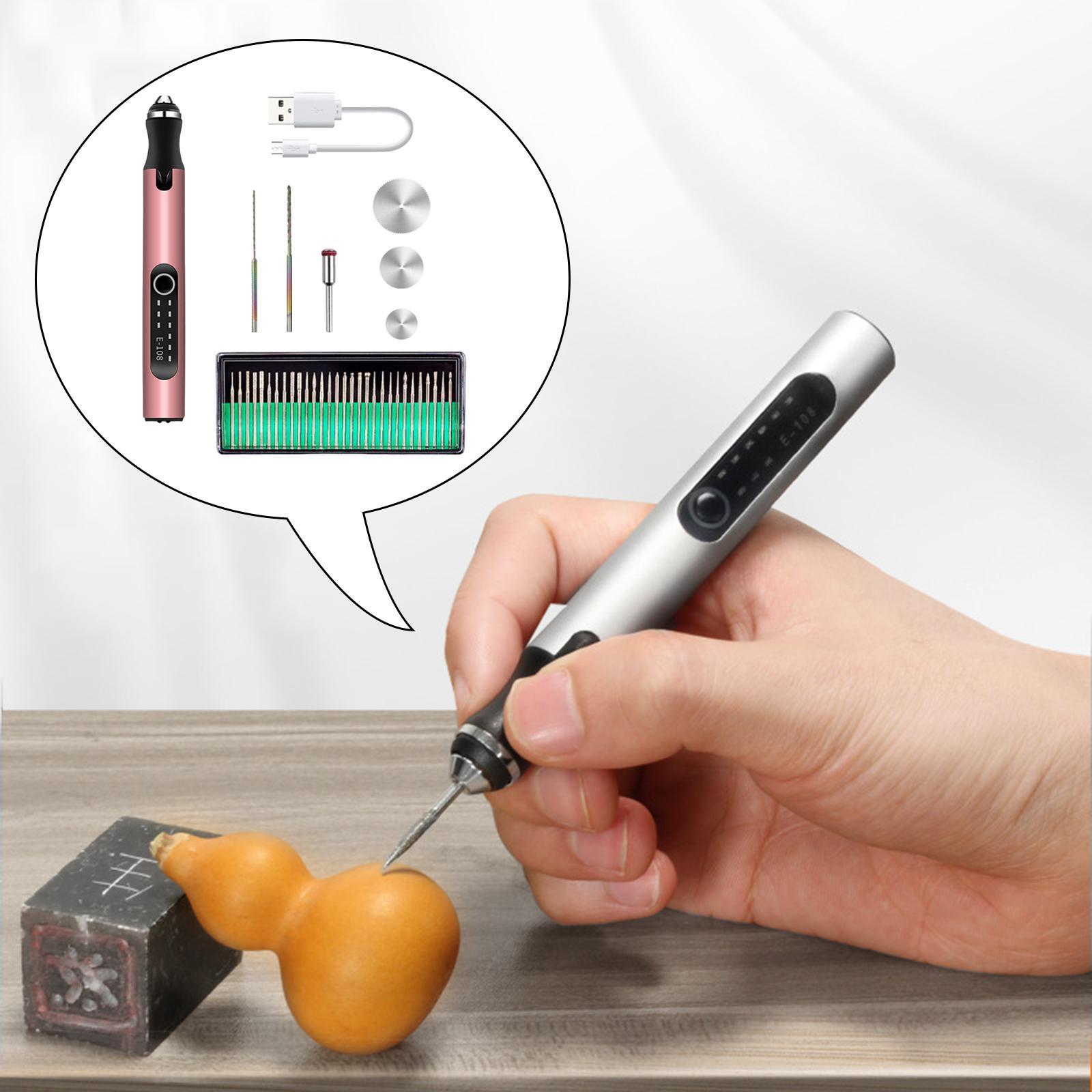 Mini Micro Engraver Pen Engraving Tool Kit USB Handheld for Metal Jewelry Etching