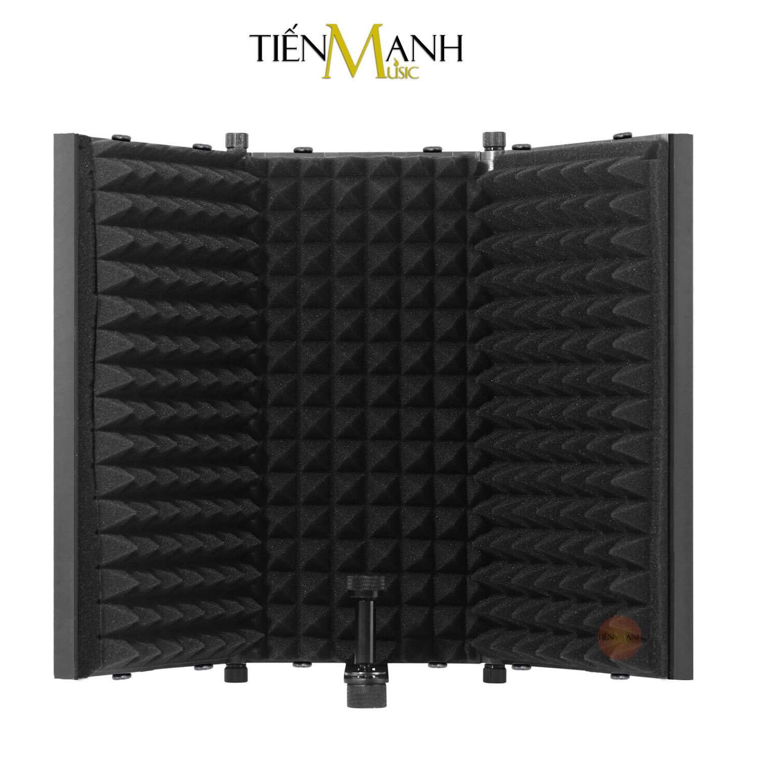 Màng Vách Chắn Tiêu Âm Cho Micro Phòng Thu Loại 3 Cánh Dr.Mic SIC-03N Mic Vocal Booth Màn Tấm Khung Vành Chống Dội, Vang, Tiếng Ồn Hàng Chính Hãng - Kèm Móng Gẩy DreamMaker