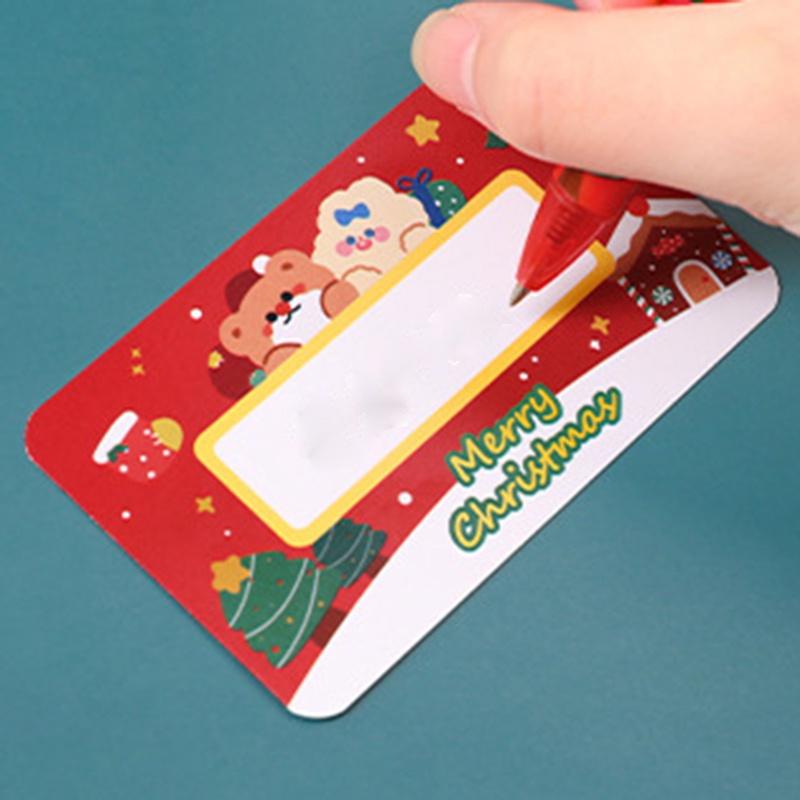 Tmdbyx Thẻ Cào Móng Tay Họa Tiết Hoạt Hình Giáng Sinh Cho Trẻ Em