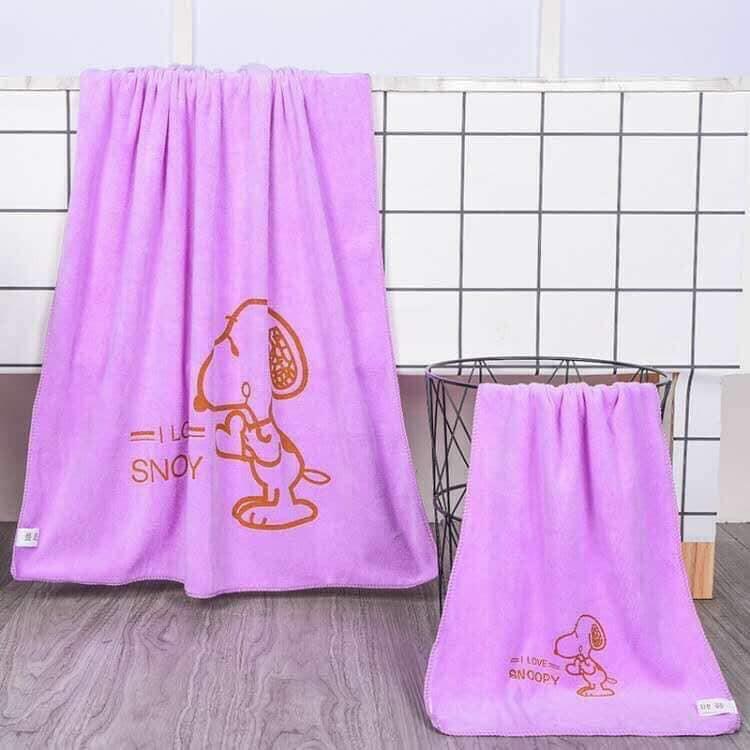 Sét 2 khăn tắm snoopy