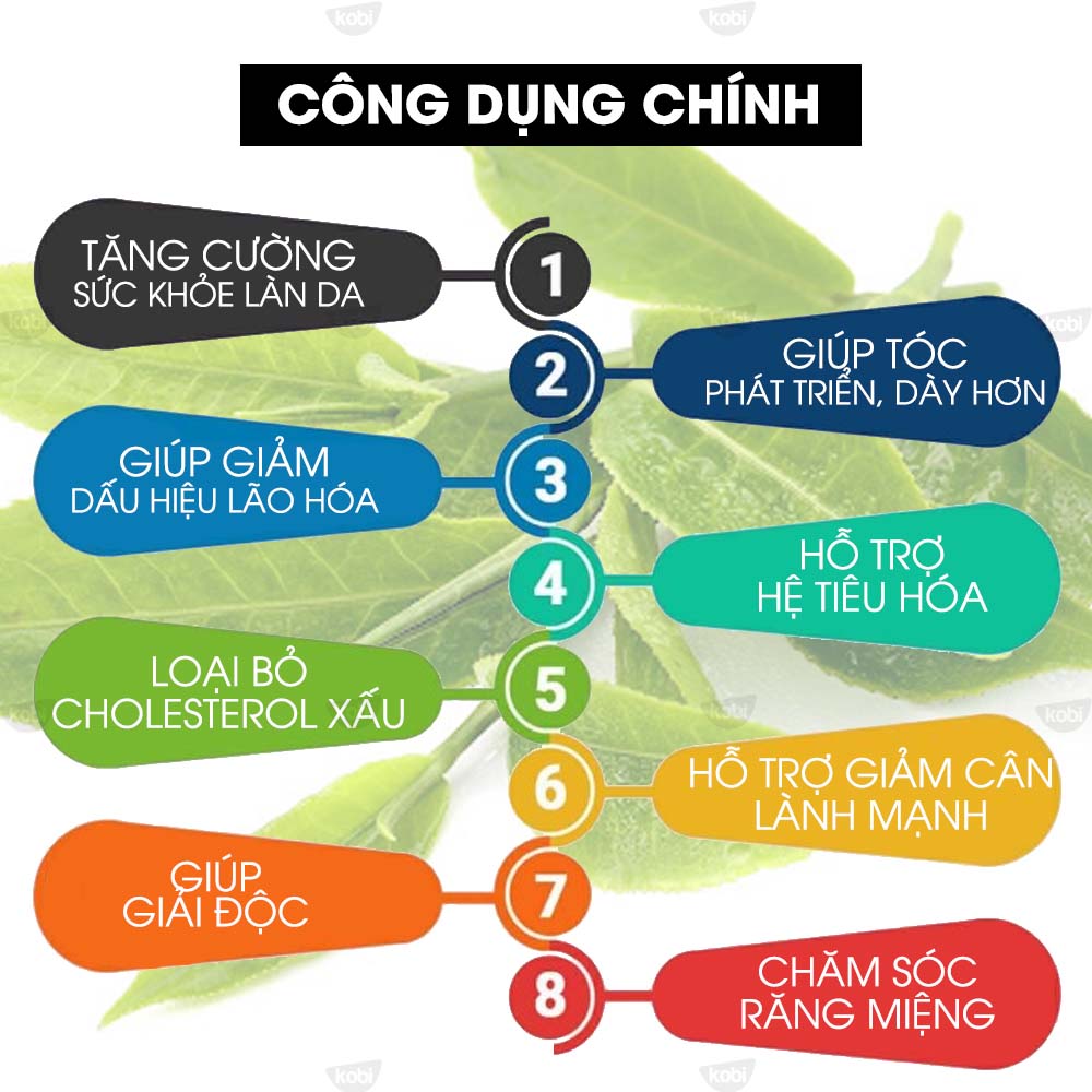 Tinh dầu Trà Xanh Kobi Green Tea Giúp Chăm Sóc Da, Thanh Lọc Không Khí Hiệu Quả 