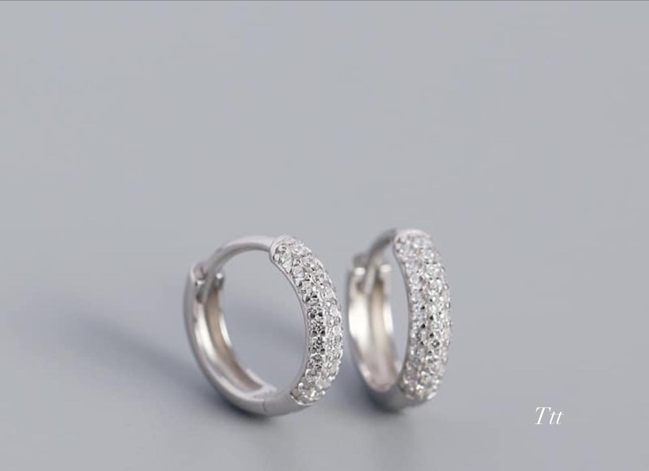 Bông tai bạc tua trai thả dài chất liệu bằng bạc xi vàng và xi kim SA0101