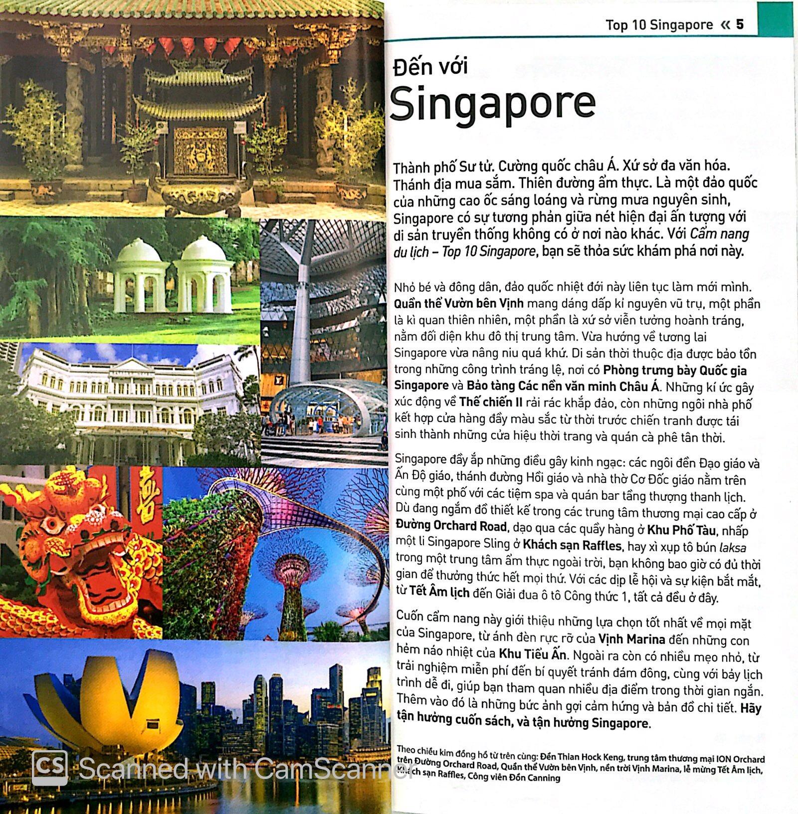 Sách Cẩm Nang Du Lịch - Top 10 Singapore