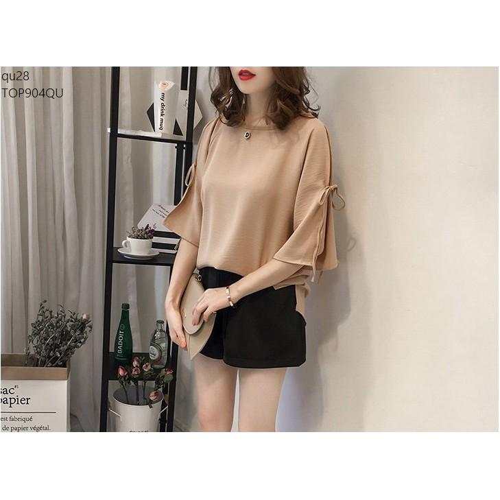 TOP811 ÁO KIỂU NỮ THẮT NƠ TAY