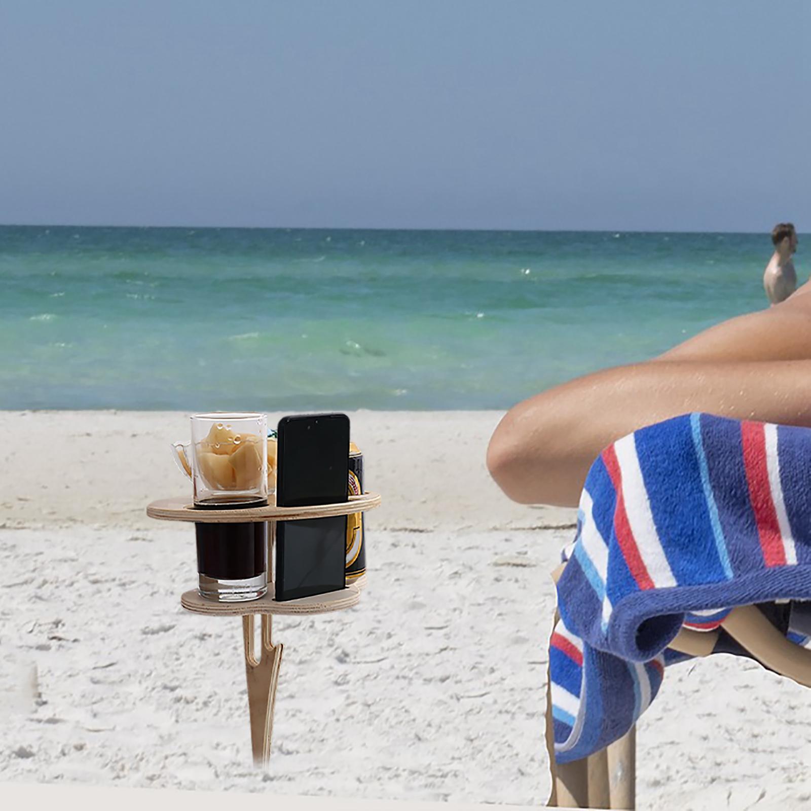 Portable Picnic Table Glass Rack Outdoor Furniture for Outdoors Travel Lawn