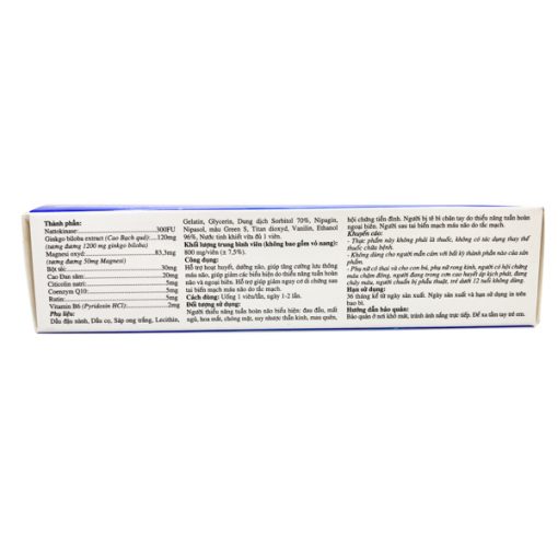 Combo 2 Hộp Hoạt huyết dưỡng não Ciritton Ginkgo Biloba 1200mg - Nattokinase - Hộp 30 viên