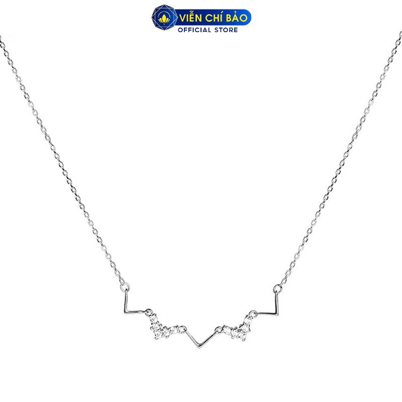 Dây chuyền bạc nữ hình zig zag chất liệu bạc 925 thời trang phụ kiện trang sức nữ Viễn Chí Bảo D400226x