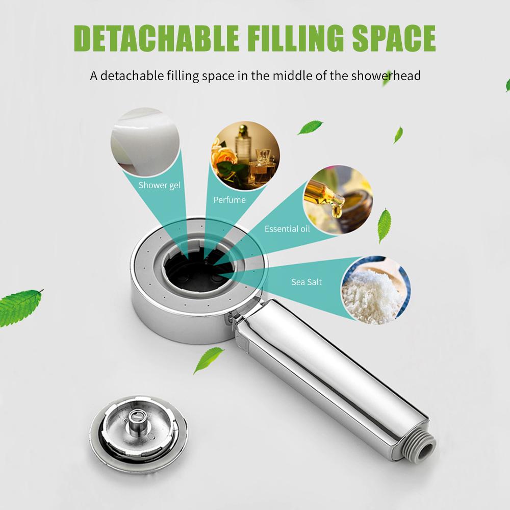 Đầu vòi hoa sen cầm tay Xịt hai mặt SPA được đánh bóng Chrome, đầu vòi sen cao áp