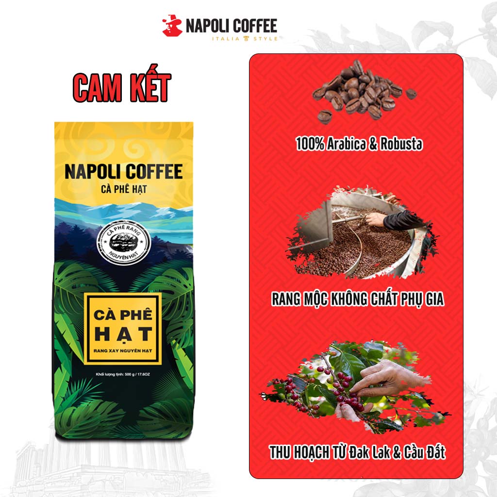 Combo Cà Phê Hạt Robusta/Arabica Và Cà Phê Việt Robusta - Napoli Coffee